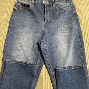 Frye High Waisted Straight Leg Denim Jeans